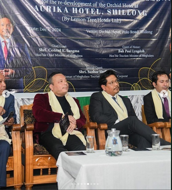 HCM Conrad K Sangma laid foundation for Meghalaya's third 5 Star Hotel